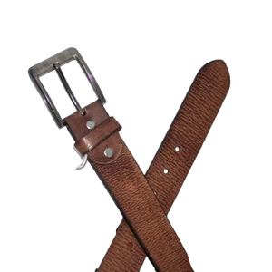 Ceinture de profil en cuir de vache pur de style décontracté avec alliage pour boucle personnalisable du fournisseur en gros - Product Image 1