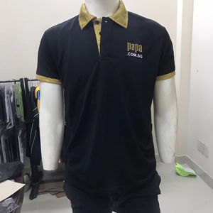 T-shirt personnalisé de haute qualité pour uniforme masculin, logo brodé, tissu jersey en spandex/coton, faible MOQ, fabriqué au Vietnam, service OEM - Product Image 6