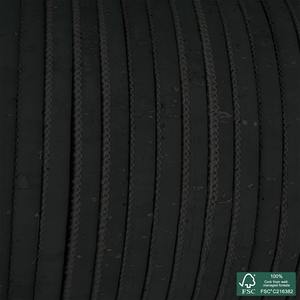 Cordon en liège rond gris foncé de qualité supérieure - Product Image 4