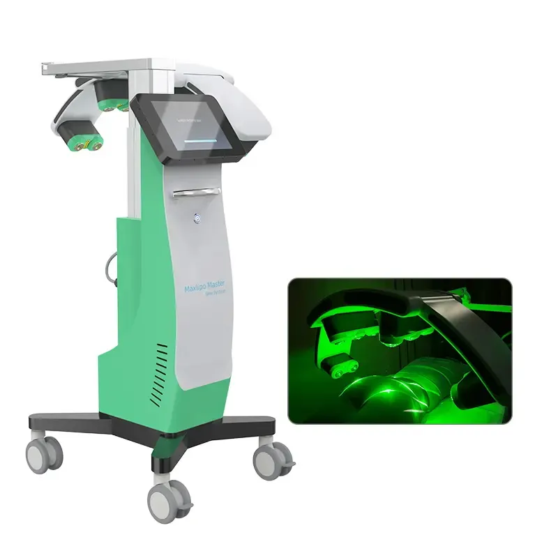Fabrika doğrudan satış 532Nm lazer yeşil işık vücut şekillendirme 532Nm 10D lazer zayıflama makinesi uyluk için