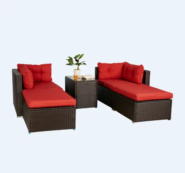 Hete Verkoop Tuinmeubelen Voor Alle Weersomstandigheden Tuinmeubilair Terras Rotan Tuinbanken Buiten Stoelen Sofa Set