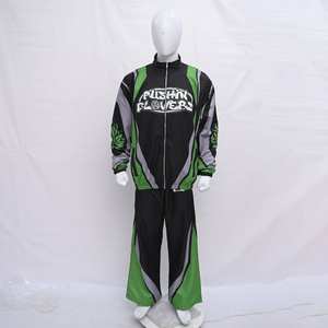 ชุดวอร์มผ้าคอตตอนผสมโพลีเอสเตอร์แบบซับลิเมชั่น ผลิตในปากีสถาน ปี 2026 สำหรับทุกเพศ น้ำหนักเบา มีซิปและกระเป๋า - Product Image 1