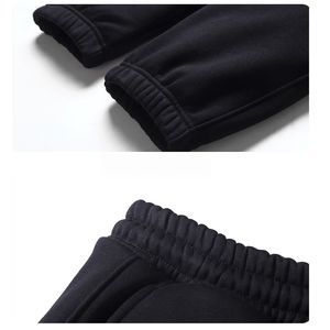 Pantalones Deportivos de Algodón Puro de 340G, Gruesos, de Invierno, Lisos, de Felpa Francesa, con Logotipo Personalizado, Unisex, con Forro Polar, para Hombre - Product Image 2