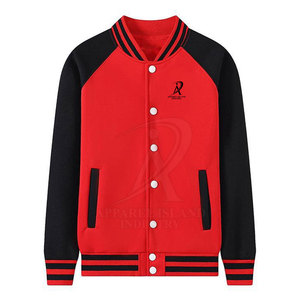 Veste d'hiver pour homme grande taille en gros, style lettreman, utilisation en extérieur, col montant, logo frontal, écologique, respirante - Product Image 1