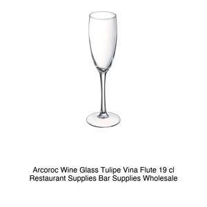 Copa de Vino Arcoroc Tulipe Vina Flute 19 cl, Suministros para Restaurantes, Suministros para Bares, Venta al por Mayor - Product Image 2
