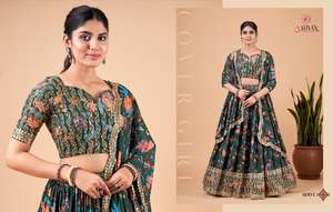 Lehenga – tenue de styliste en fausse broderie Georgette avec chemisier et dupata, fabricant de mode pour femmes - Product Image 6