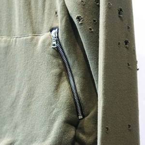 Sweat à capuche personnalisé de taille XL à fermeture éclair en coton à impression thermique dégradée Qualité de base lourde pour l'hiver Nouveau style - Product Image 2