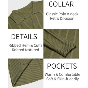 Pull en maille géométrique en fourrure pour homme, fabriqué sur mesure, OEM/ODM, manches longues, coton biologique, anti-rétrécissement, séchage rapide - Product Image 2