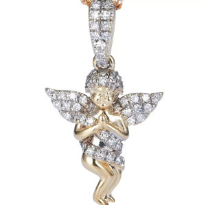 Impresionante Colgante de Moissanita de Alta Gama Inspirado en un Ángel, Hecho a Mano en Plata de Ley 925 - Product Image 3