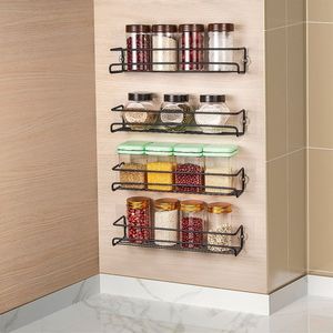 Pure iron spice <b>shelf</b> with strong build for storing glass spice jars safely and attractively in any kitchen - Product Image 5