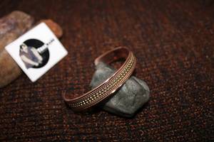 Pure <b>Copper</b> Cuff Ring Cuff Metal Crafts Stainless Men's Cufflinks Luxury Woven <b>Bracelet</b>(Cuff) From Tradnary - Product Image 2