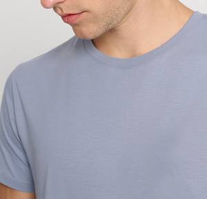 Venta al por mayor logotipo personalizado impreso de talla grande camisetas de hombre 100% algodón transpirable cuello redondo liso diseño en blanco camiseta para hombres - Product Image 3