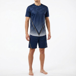 Tenue de football personnalisée par sublimation, directement de l'usine, 100 % polyester, séchage rapide, ensemble de maillots de football respirant, vêtements d'équipe OEM/ODM - Product Image 1