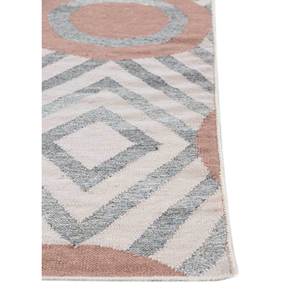 พรมขนสัตว์ทอลายเรียบอัลฮัมบรา สีเทาและสีดำ ลายเรขาคณิตนามธรรม ลายเส้นสี่เหลี่ยมผืนผ้าและลายทางสำหรับห้องโถง ADWL-13127-สำหรับใช้ในบ้าน - Product Image 4