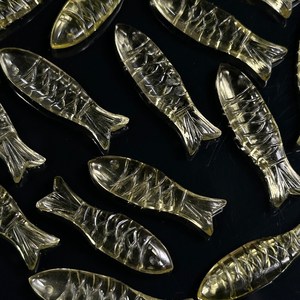 Cristal de Cuarzo Limón Natural Tallado a Mano en Forma de Pez, Gema Briolette de 30x10 MM - Product Image 2