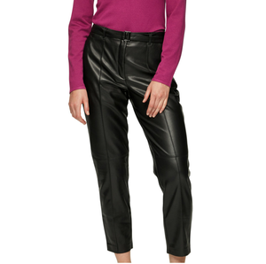 breathable Plain Solid <b>black</b> Color ladies Leather Pants New Arrival Custom Design ladies Leather Pant - Product Image 1