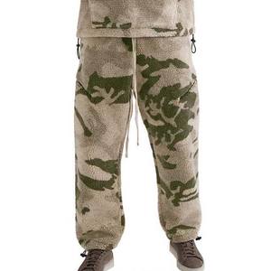 OEM Custom Joggers Training Jogging Wear <b>Winter</b> Thick Sherpa Joggers <b>Men</b> Plain Cheep Price <b>men's</b> pants straight curved striped - Product Image 1
