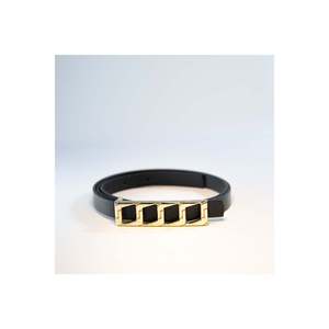 Ceinture fine à boucle pour femme, ceinture de pantalon, ceinture de veste, ceinture de robe, ceinture de chemise - NOIR - Product Image 5