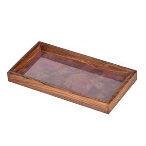 Plateau de serveur de nourriture de qualité supérieure Produit de vente chaude Service de traiteur Plateau de service Vaisselle Plateau de service en bois décoratif - Product Image 5