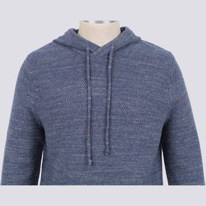 Customized Men's <b>Merino</b> <b>Wool</b> Knitted Print Pattern <b>Hoodie</b> Pullover Long Sleeve with Lining Breathable Eco-Friendly Autumn Wear - Product Image 6