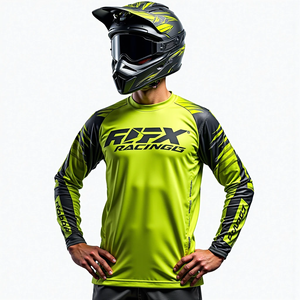 Camiseta de carreras de Motocross personalizada para hombre, ropa de carreras de manga larga, camisetas de bicicleta ATV, camisetas deportivas KTM, diseño transpirable - Product Image 2