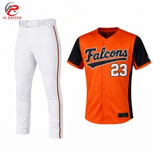 Uniforme de baseball respirant de haute qualité sur mesure, manches courtes, maillot de football, uniforme de baseball en vrac - Product Image 2