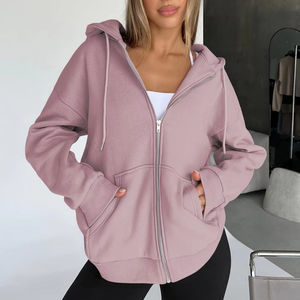 Heavyweight Cool <b>Strings</b> Casual Classic Embroidery Wholesale Comfortable Terry Oversized Blank Women Hoodies breathable - Product Image 4