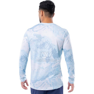 Chemises de chasse Chemise à manches longues Chemise à col rond vierge de haute qualité avec logo personnalisé pour hommes - Product Image 6