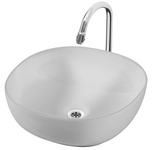 Fregadero de tocador de cerámica moderno para mostradores de baño con acabado premium y diseño fácil de instalar Proveedor indio - Product Image 1