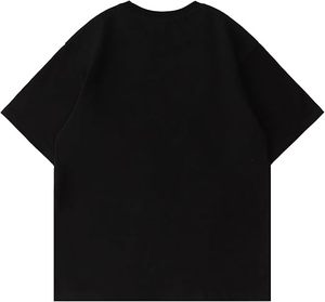 Camiseta de Hombre de Talla Grande, Estilo Urbano, Holgada, Vintage, de Punto Grueso, de Algodón Ecológico, Transpirable, con Hombros Caídos - Product Image 2