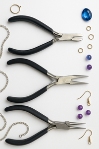 Pince à bec rond robuste, outil de bijouterie, acier inoxydable, mâchoires lisses, précision, bouclage de fil, pliage, artisanat, perlage, fabrication de bijoux DIY - Product Image 4