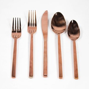 Lot de 6 couverts en acier inoxydable pour vadrouille marron 100% de qualité alimentaire, miroir antirouille non toxique pour café, thé, mariages. - Product Image 6