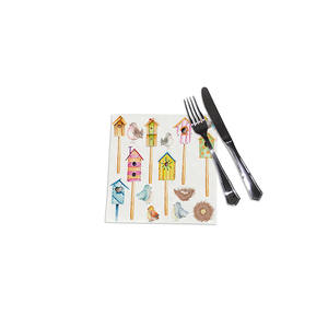 Serviettes imprimées numériquement Pajareras 40x40cm 240 pièces B2B - Product Image 1