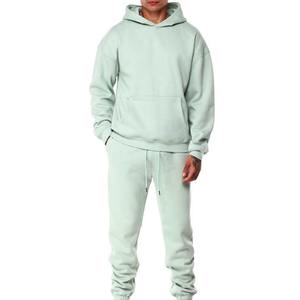 Chándal holgado de OEM, conjunto de chándales para hombre de algodón de alta calidad, Sudadera con capucha y pantalón de gran tamaño, conjunto de dos piezas, conjuntos de pantalones de chándal - Product Image 6