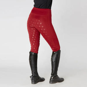 Leggings d'équitation pour femmes en cuir véritable effet cuir de silicone, taille haute, antidérapants, adhérence lisse, élégants - Product Image 5