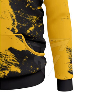 Pull-over personnalisé pour homme, hiver, sublimation, sweat à capuche uni - 100% polyester polaire, écologique, avec poche, best-seller, nouveau style - Product Image 4