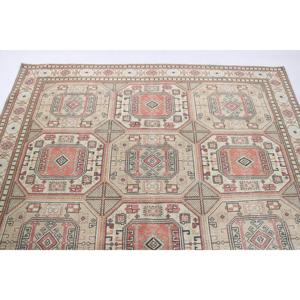 Vintage <b>Runner</b> Rug 0.5x9.6 ft, <b>Red</b> Brown Polka dot Rug Wool - Product Image 5