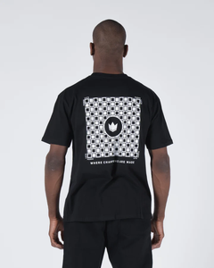 เสื้อยืดแขนสั้นสองชั้นสำหรับผู้ชายเสื้อผ้าแนวสตรีทเสื้อสกรีนลายแอซิดวินเทจ - Product Image 4