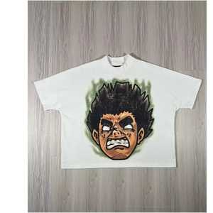 T-shirts courts personnalisés en coton avec impression Dtg, poids lourd, 100% blanc, noir, surdimensionnés, T-shirts pour hommes 2025 - Product Image 2