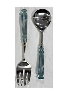 Ensemble de table de service de salade de couverts de décoration d'hôtel à la maison avec l'ensemble de salade de poignée de résine noire - Product Image 4