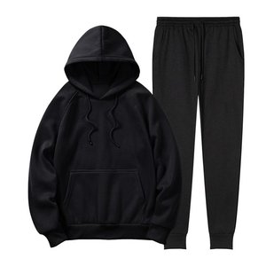 Ensembles de survêtements d'hiver pour hommes Sweat à capuche à manches longues doublé polaire thermique et ensemble de jogging à jambes larges - Product Image 6