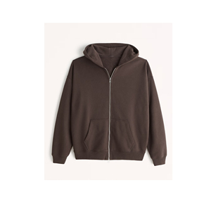 Sudaderas con capucha de punto para gimnasio, para hombre y mujer, tallas grandes, 100% algodón, forradas, con cremallera, estampado personalizado, antiarrugas, antiprogresión, OEM - Product Image 1