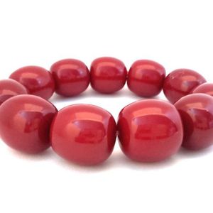 Bracelet tendance en perles de résine extensible pour femmes - Bracelet élastique fait main en perles acryliques - Vente en gros/en vrac - Product Image 4