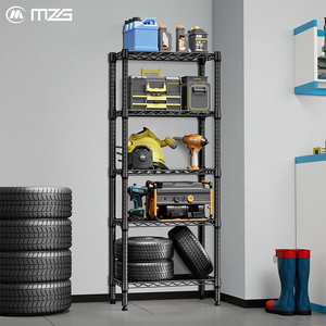 Étagères en fil métallique robustes MZG, 5 niveaux, réglables, multifonctionnelles, pour rangement de garage - Product Image 1