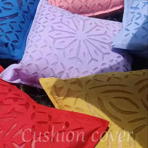 Housse de coussin bohème faite à la main, housse de coussin en coton indien, housse de coussin en coton indien imprimé à la main, housse de coussin rustique faite à la main - Product Image 6