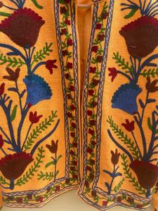 New Arrival Unique Short <b>Jacket</b> Suzani Hand <b>Embroidered</b> <b>Jacket</b> <b>Women</b> Cotton Crewel Festival Special - Product Image 4