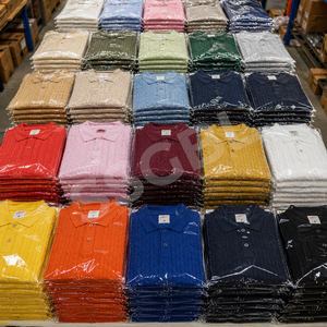 Suéter Polo de Punto Trenzado Premium para Hombre, Algodón Suave, Estilo Casual, Proveedor de Exportación, Color Sólido, Corte Relajado, OEM, Polo Personalizado al por Mayor - Product Image 2