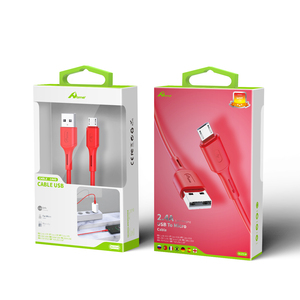 Cable Micro Rojo de 2M 2.4A CB-275-M, Cables de Datos para una Transferencia de Datos Eficiente y Carga Rápida - Product Image 1