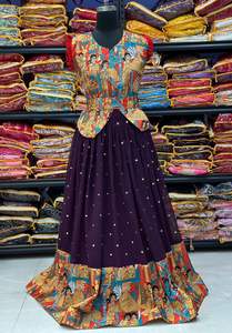 New Launching Real Hand Work and Kalamkari Quality Export Silk Crop <b>Top</b> by Fabzone for Party Wear for Adults - Product Image 3