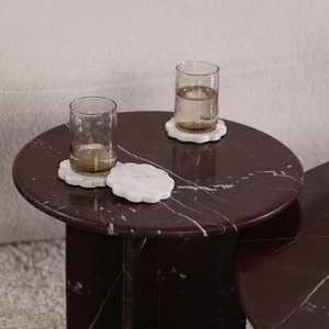 ชุดโต๊ะข้างหินอ่อนทำมือโต๊ะข้างหินธรรมชาติแบบทำมือ | โต๊ะปลายโต๊ะเฟอร์นิเจอร์ทันสมัยสำหรับห้องนั่งเล่นห้องนอนโรงแรมของตกแต่งงานกิจกรรม - Product Image 3
